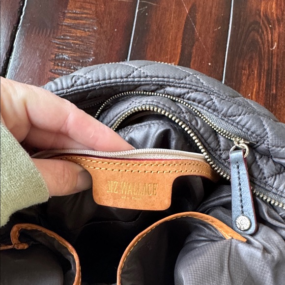 MZ Wallace Quilted Dark Gray Shoulder Bag - Picture 7 of 7